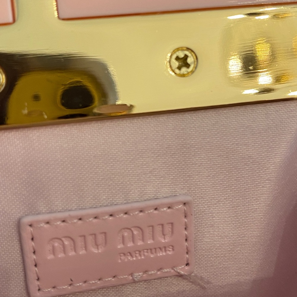MIU MIU GLITTER POUCH - Picture 7 of 7